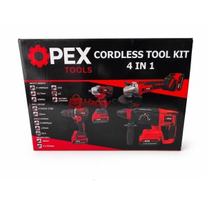 Комплект безжични инструменти OPEX 21 V 4 в 1 гаечен ключ и ..